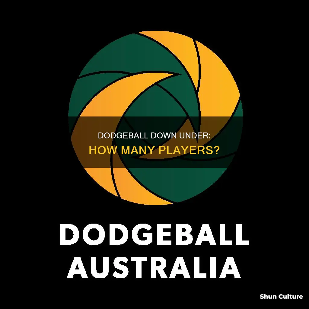 how many people play dodgeball in australia