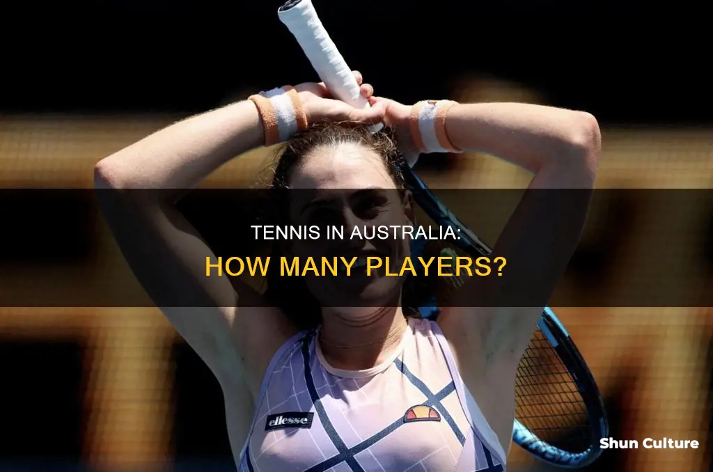 how many people play tennis in australia