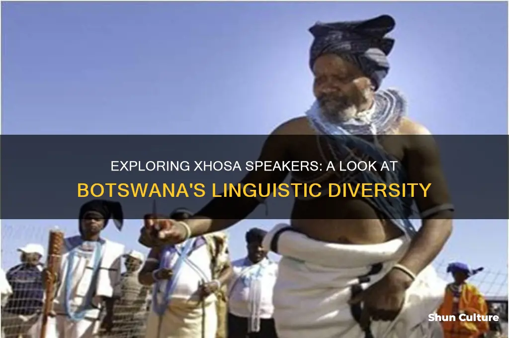 how many people speak xhosa in botswana