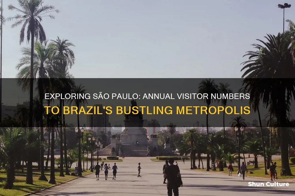 how many people travel to sao paulo brazil yearly