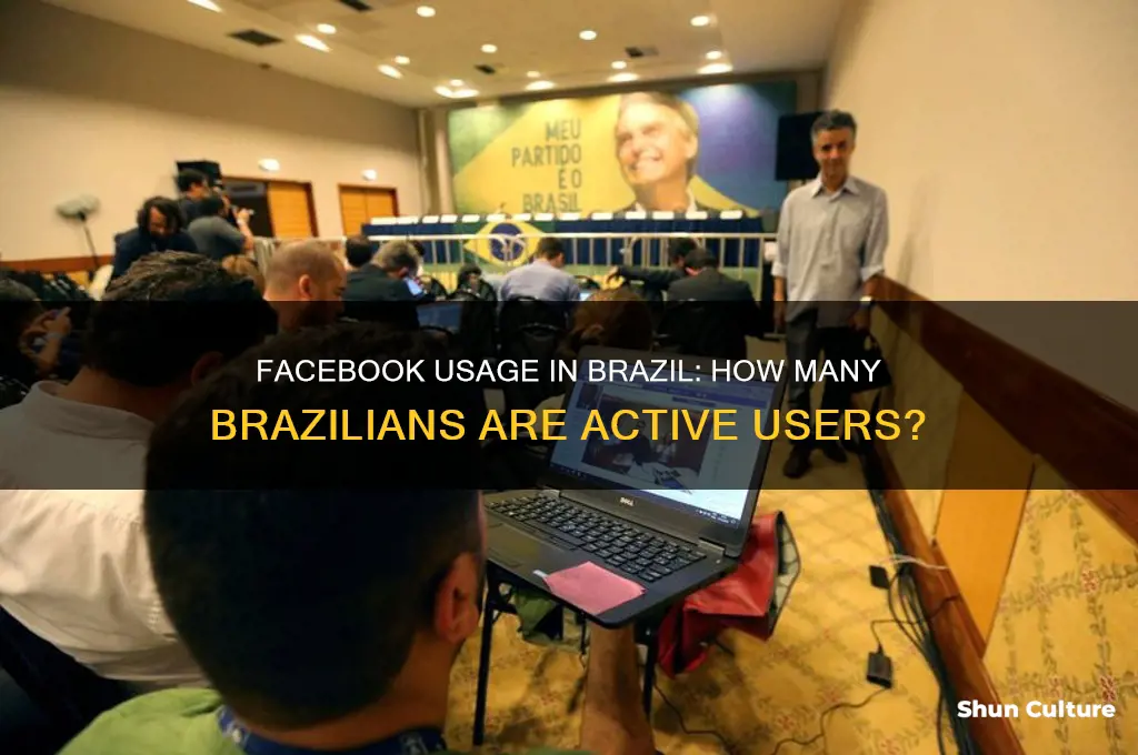 how many people use face book in brazil