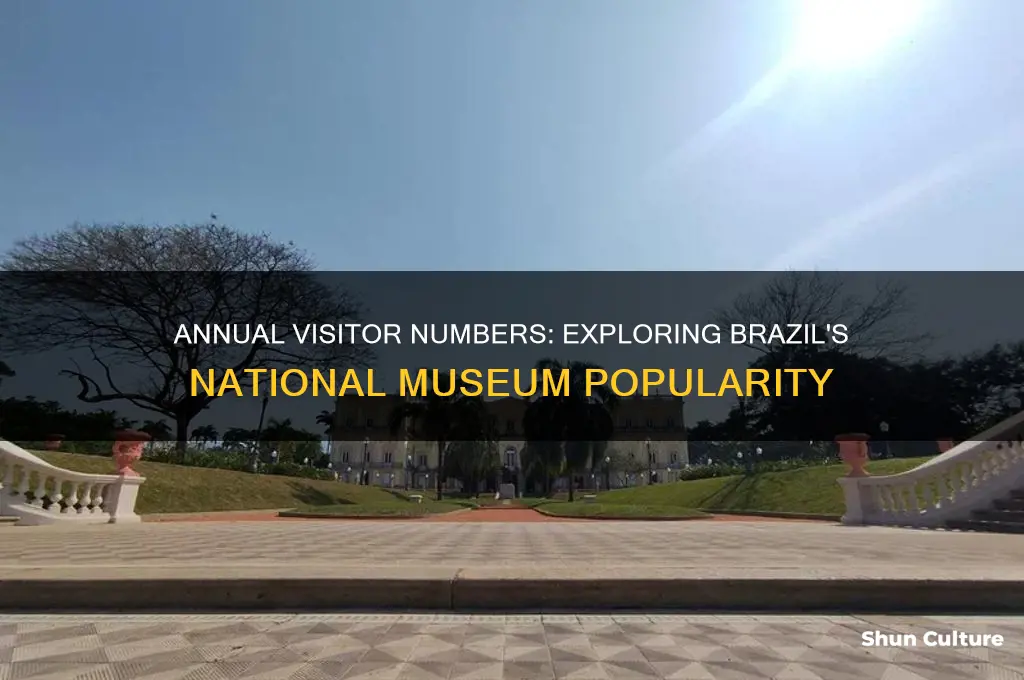 how many people visit brazil national museum annually