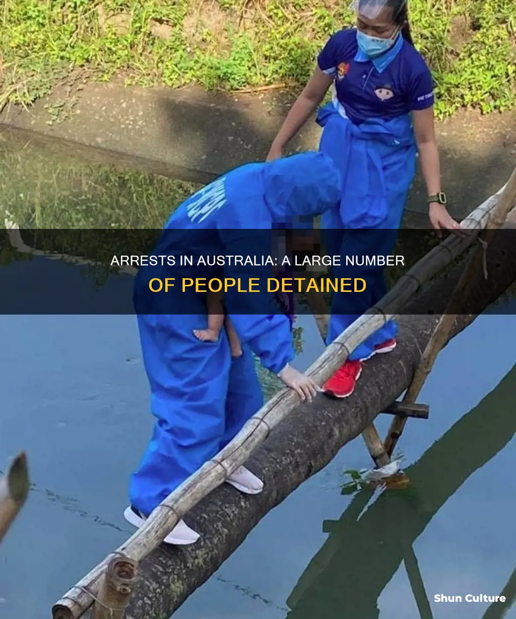how many people were arrested in australia