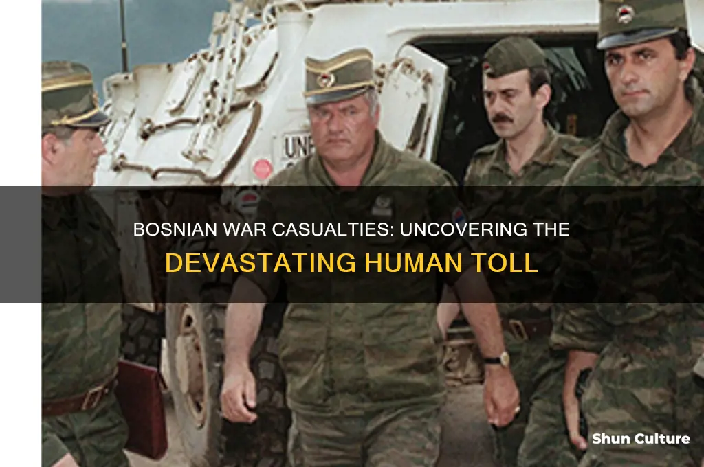 how many people were killed in the bosnian war