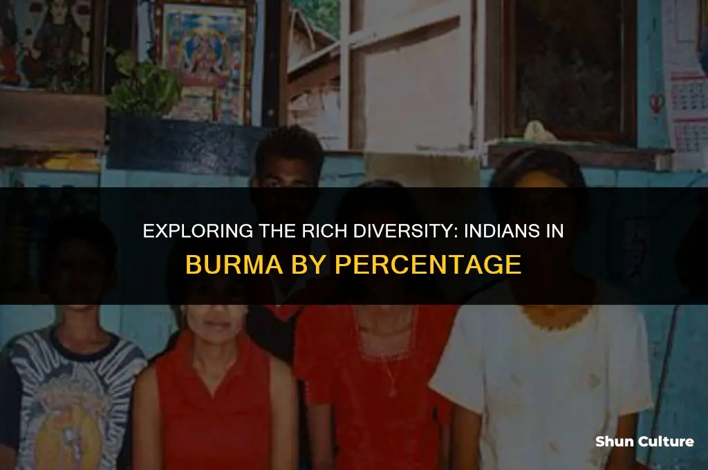 how many percent of indians in burma