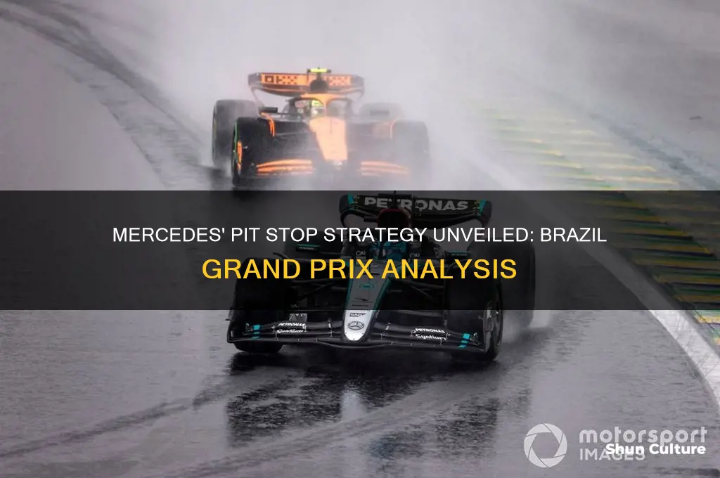 how many pit stops for mercedes in brazil