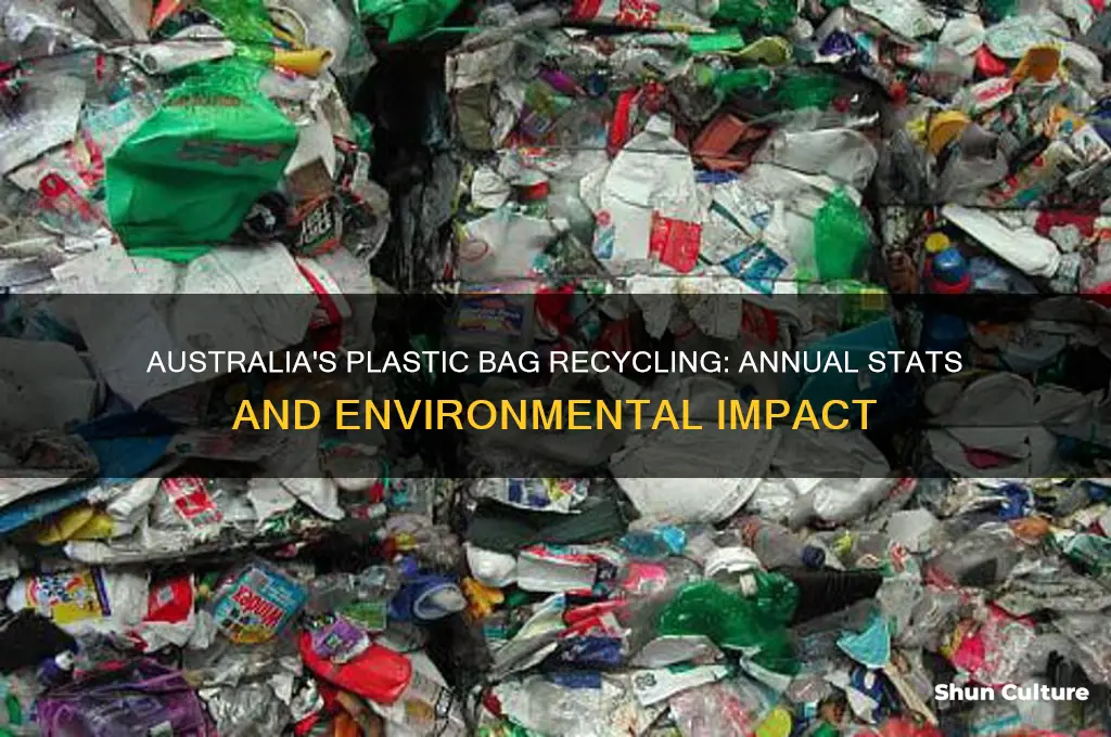 how many plastic bags are recycled each year in australia
