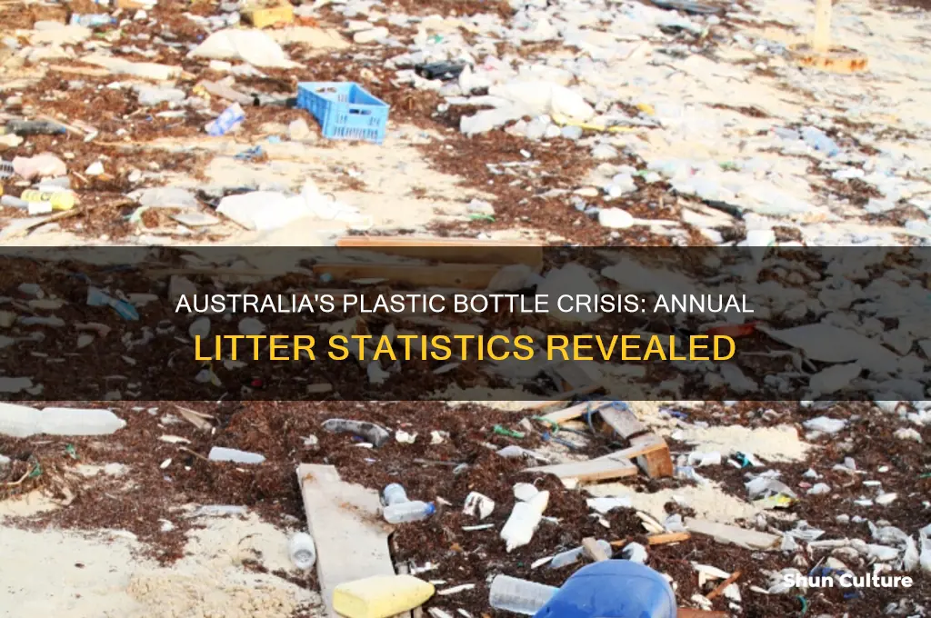 how many plastic bottles are littered each year in australia