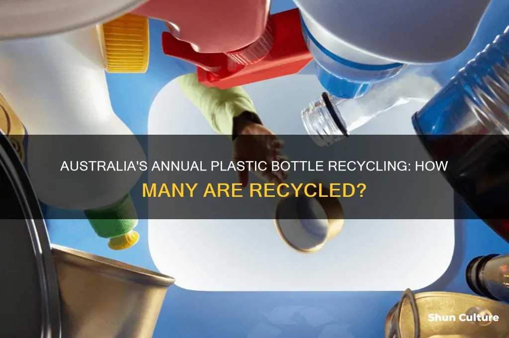how many plastic bottles are recycled each year in australia