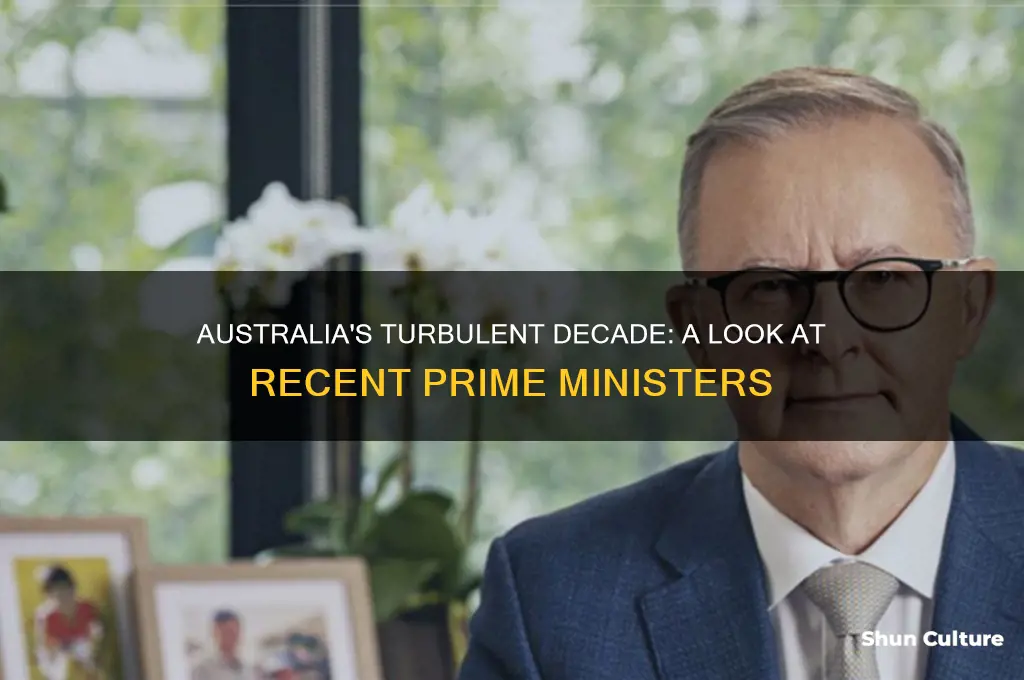 how many pm in australia last 10 years
