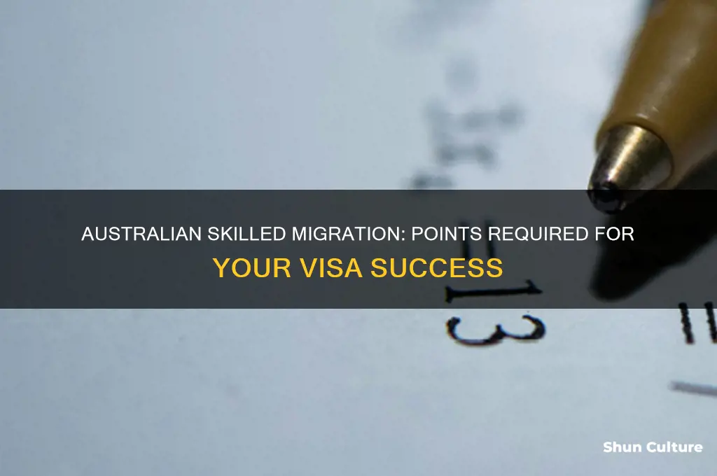how many points do I need for australian skilled migration