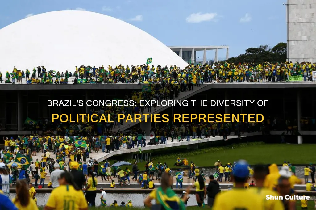 how many political parties are represented in congress in brazil