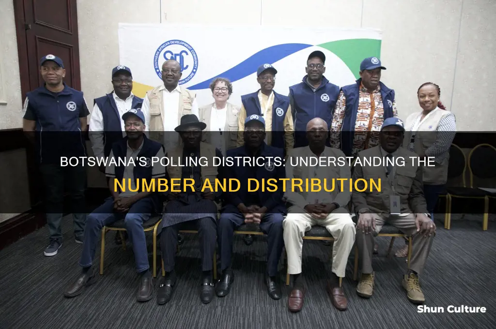 how many polling districts are there in botswana