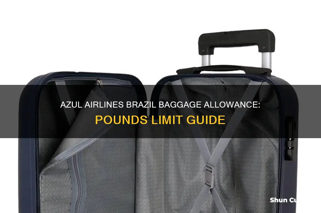 how many pounds can I take to brazil with azul