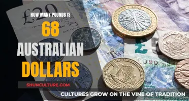 Australian Dollars to Pounds: 68 Equals How Much?