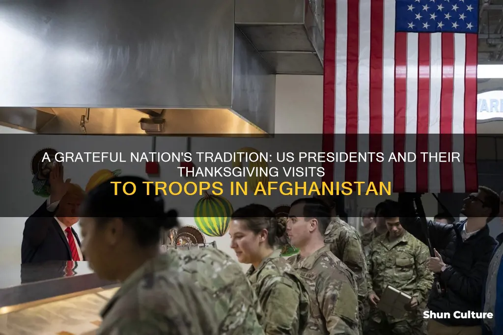 how many presidents visited the troops in afghanistan for thanksgiving