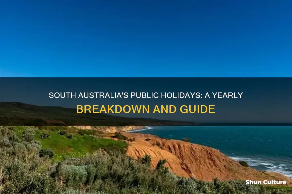 how many public holidays in south australia per year
