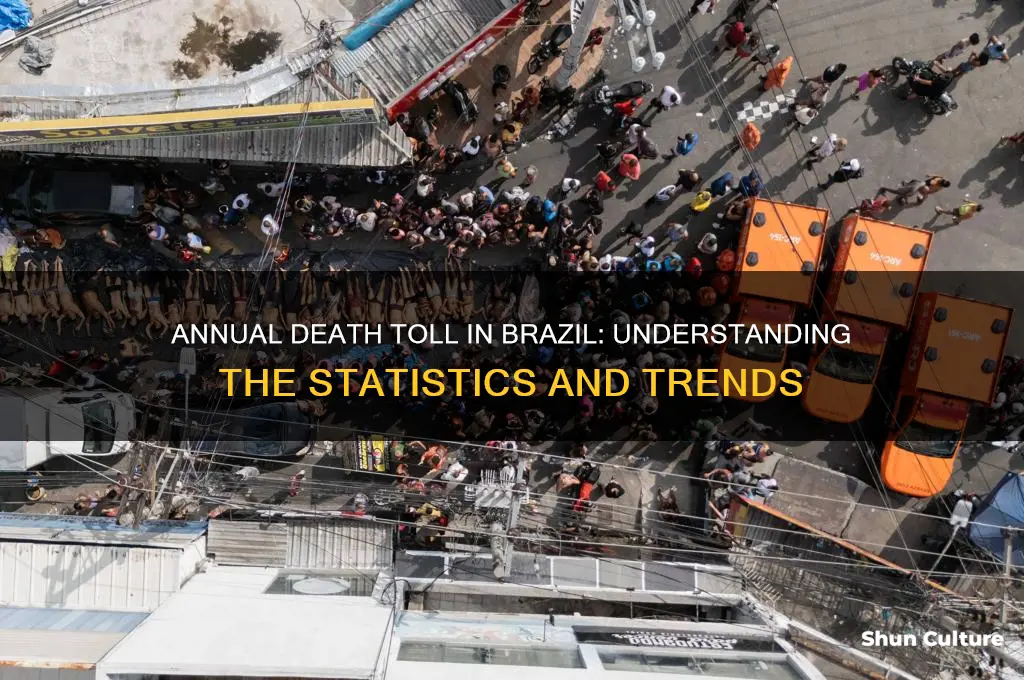 how many pwople die in brazil every year