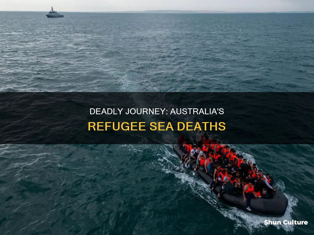 how many refugees died at sea coming to australia