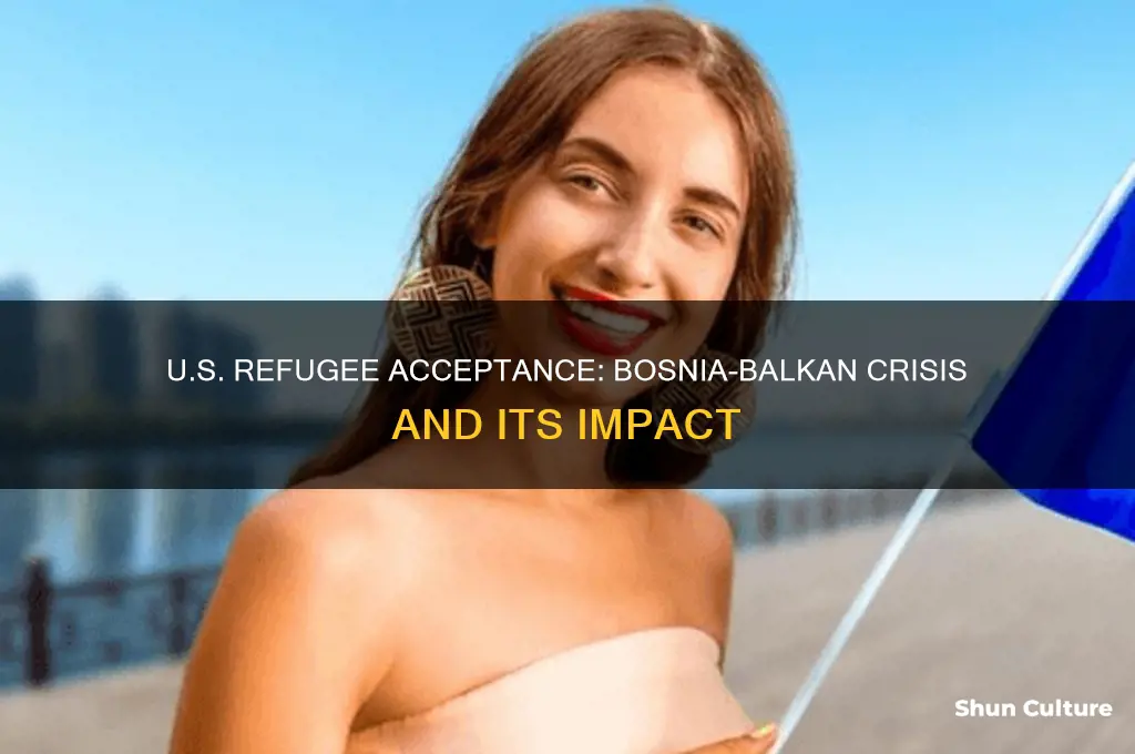 how many refugess from bosnia balkans did usa accept