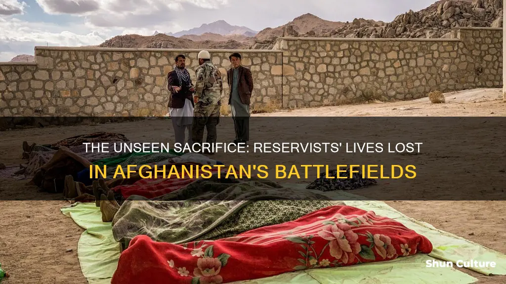 how many reservists died in afghanistan