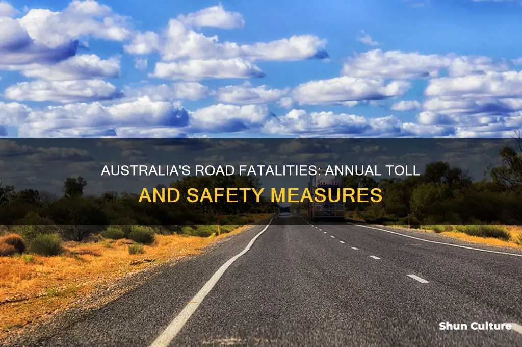 how many road deaths a year in australia