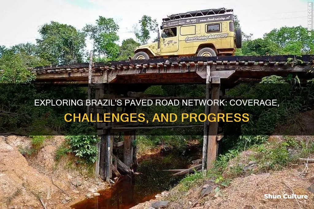 how many roads are paved in brazil