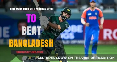 Pakistan's Target: Calculating Runs Needed to Defeat Bangladesh in Cricket