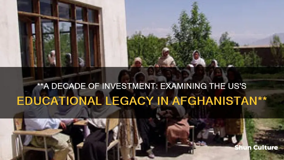 how many schools has the us built in afghanistan