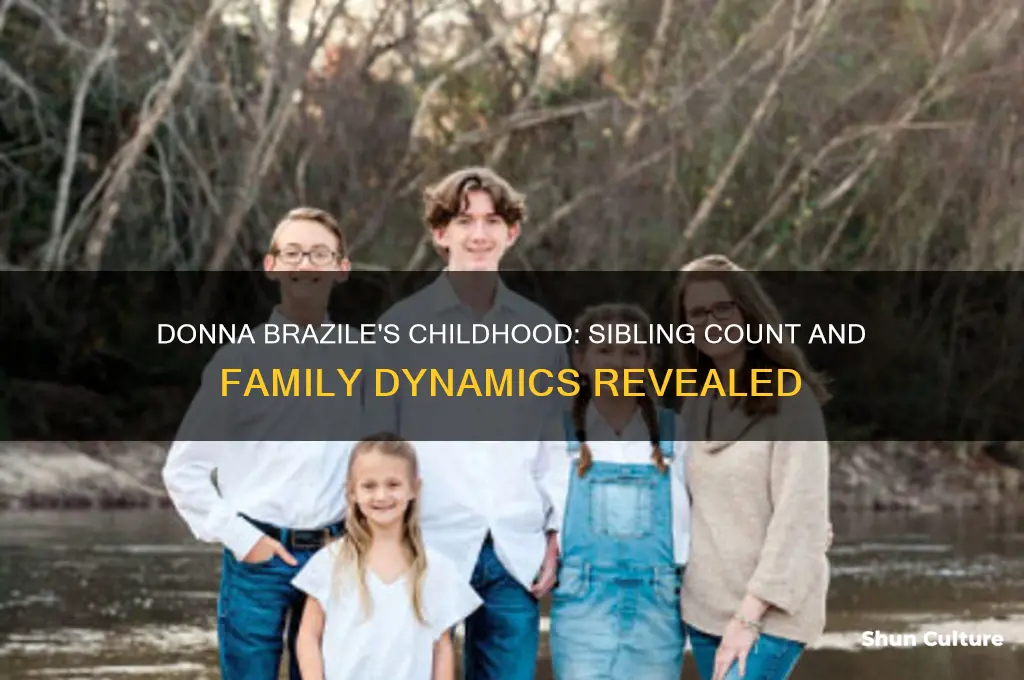 how many siblings did donna brazile grow up with