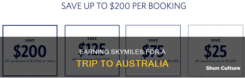 how many skymiles to fly to australia