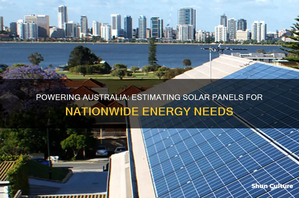 how many solar panels are needed to power australia