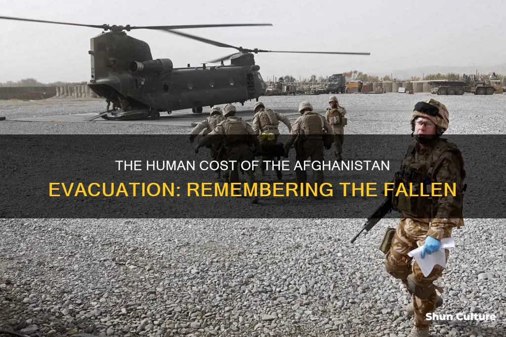 how many soldiers died in afghanistan evacuation