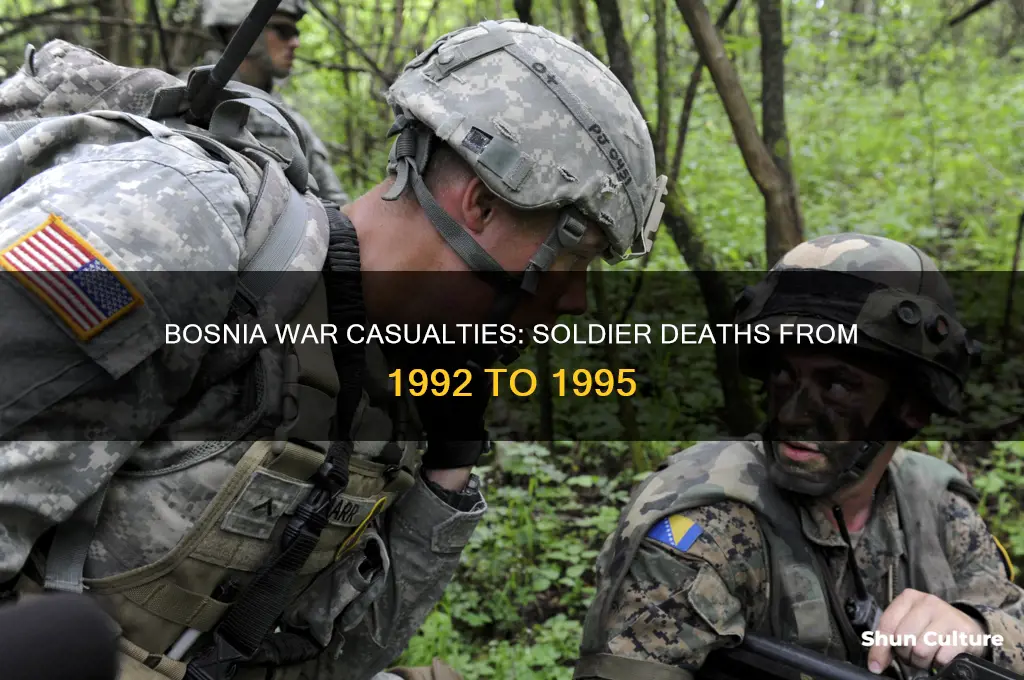 how many soldiers were killed between 1992-1995 in bosnia