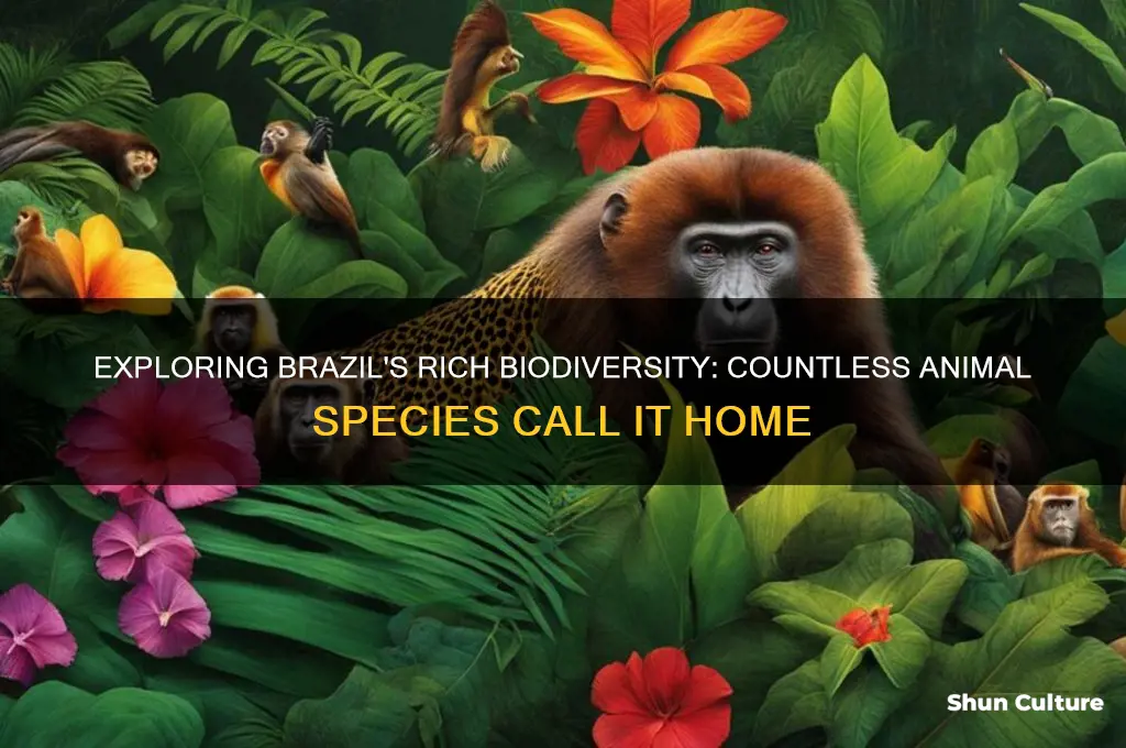 how many species of anmals live brazil