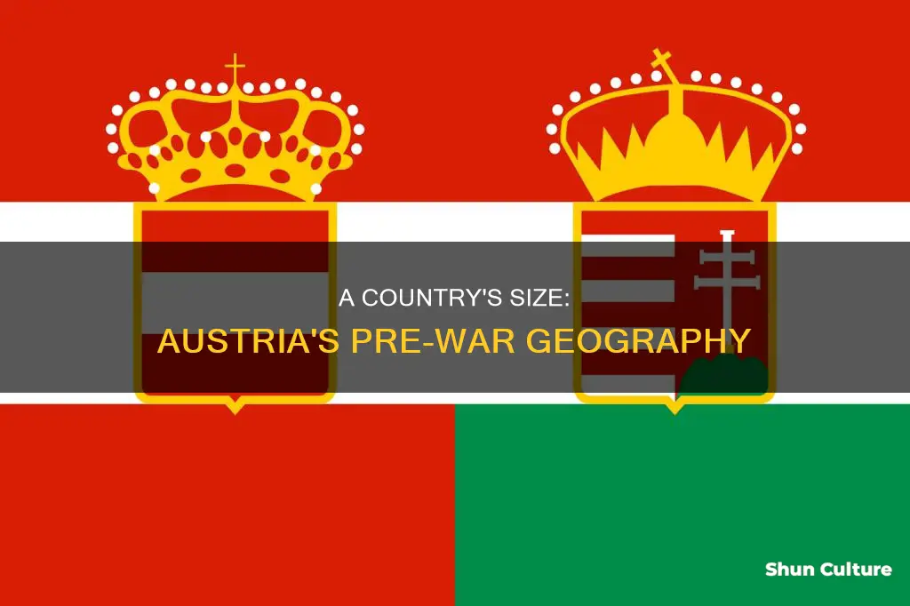 how many square miles was austria before world war i