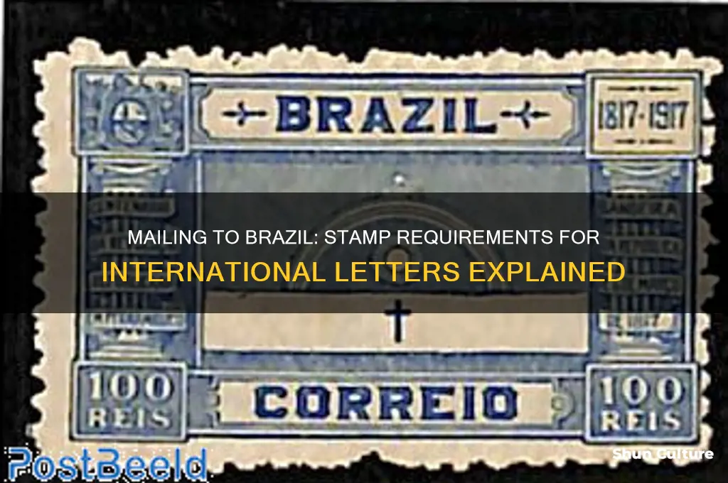how many stamps for a letter to brazil