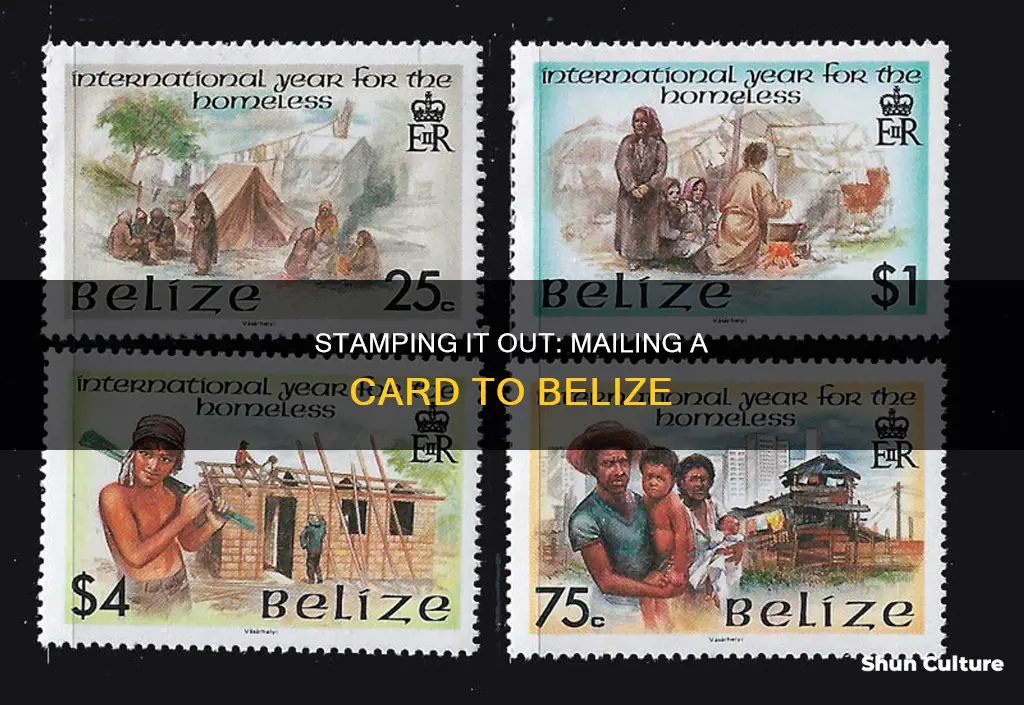 how many stamps to mail a card to belize