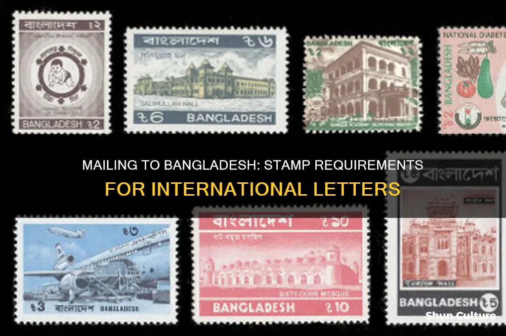how many stamps to mail letter to bangladesh