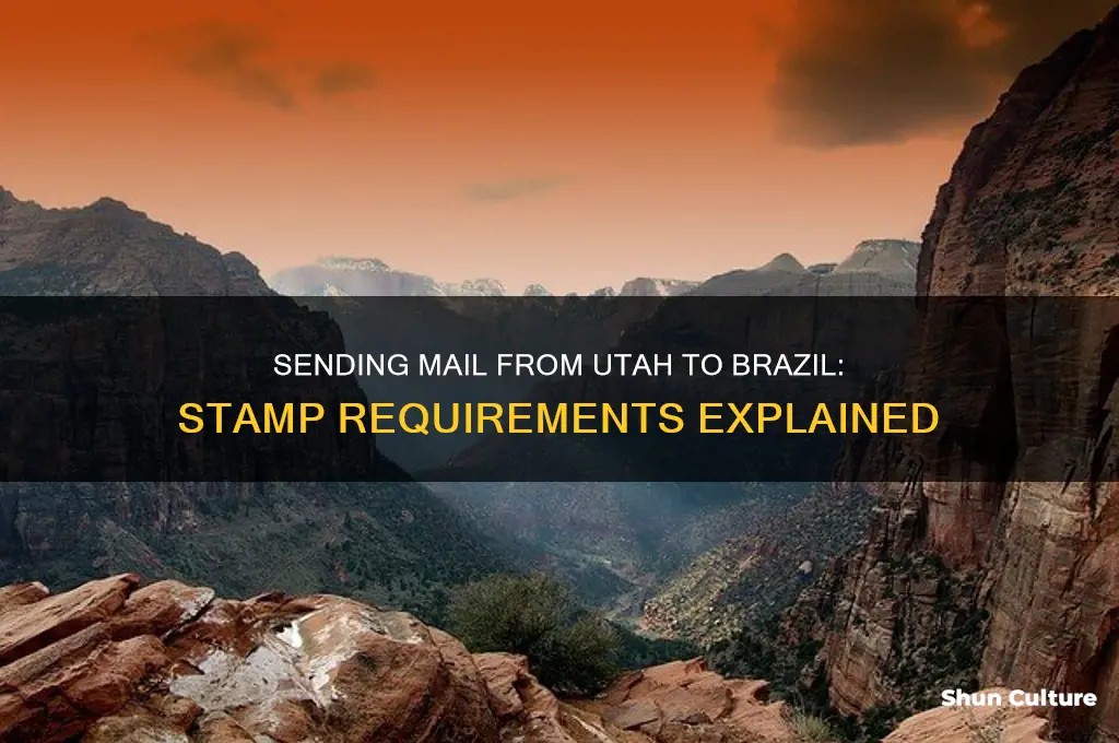 how many stamps to send from utah to brazil