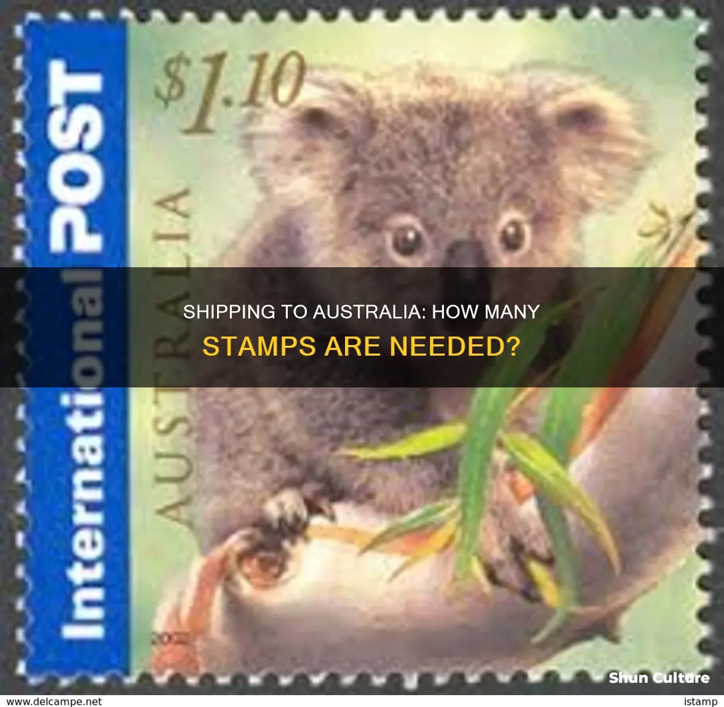 how many stamps to ship to australia