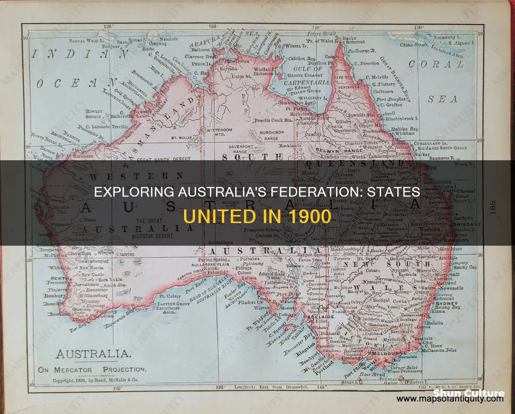 how many states are in australia 1900