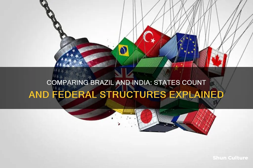 how many states does brazil and india have