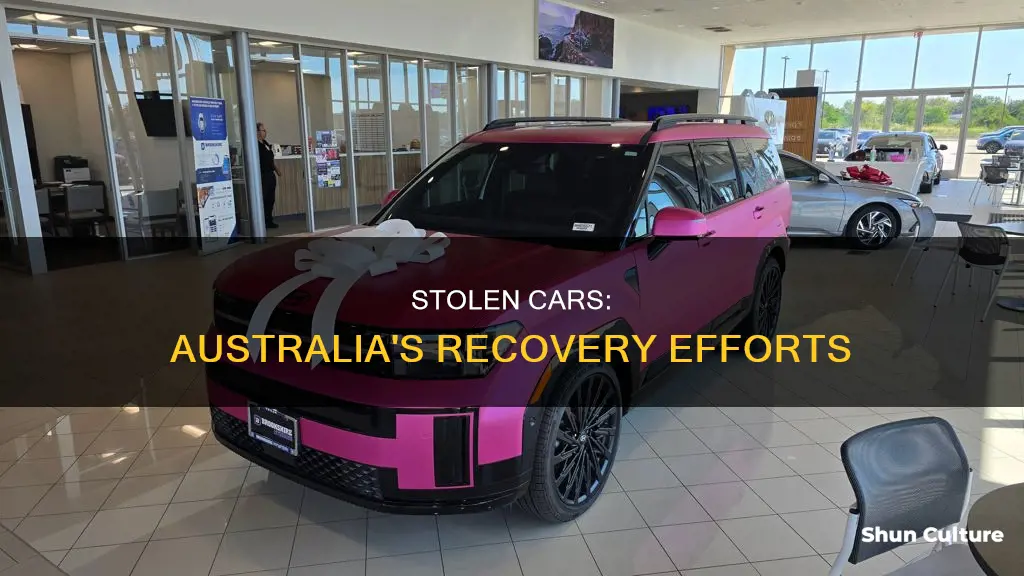 how many stolen cars are recovered in australia