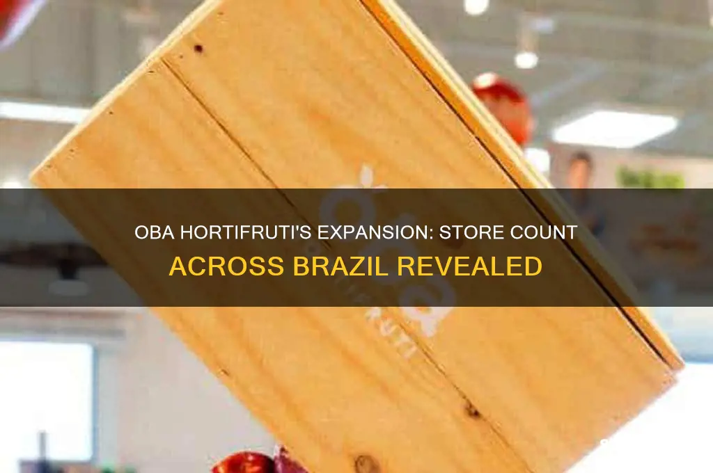 how many stores does oba hortifruti in brazil have