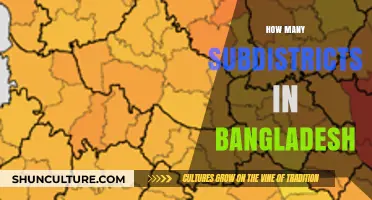 Exploring Bangladesh's Administrative Divisions: Total Number of Subdistricts Revealed