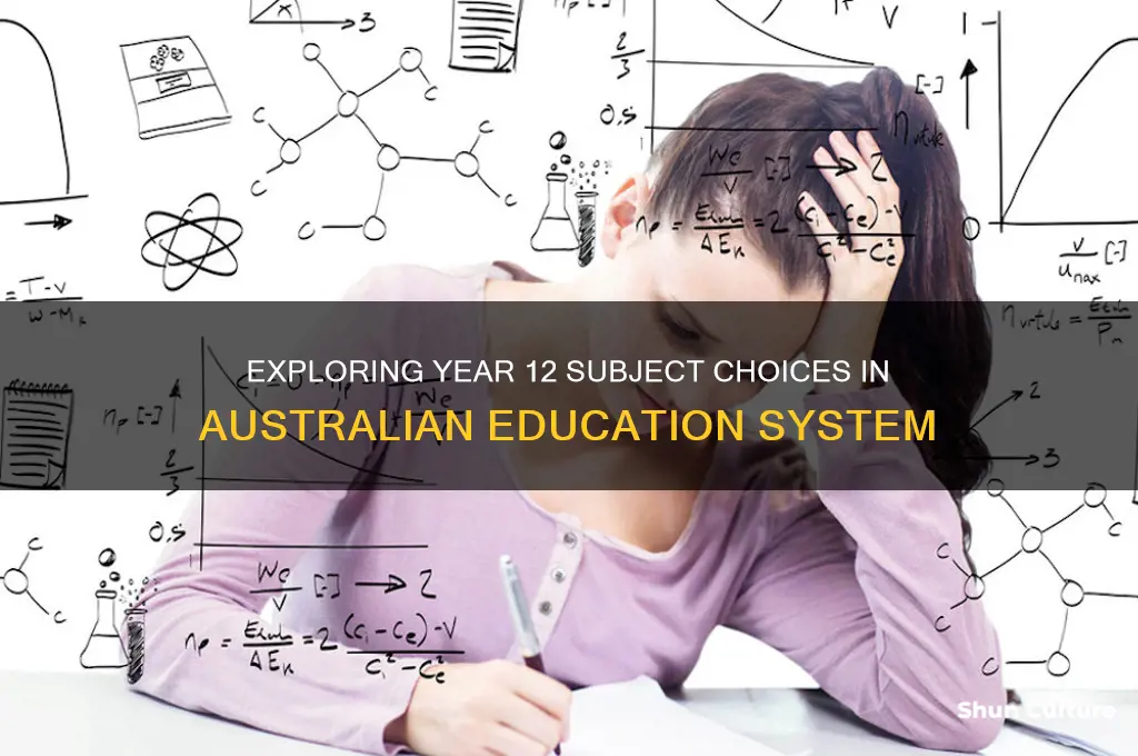 how many subjects in year 12 australia