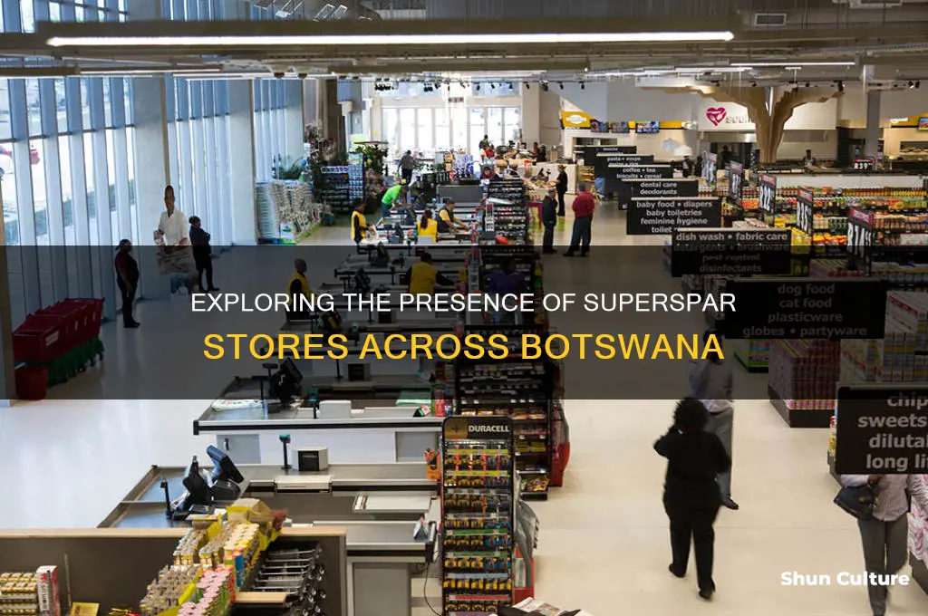 how many superspar stores in botswana