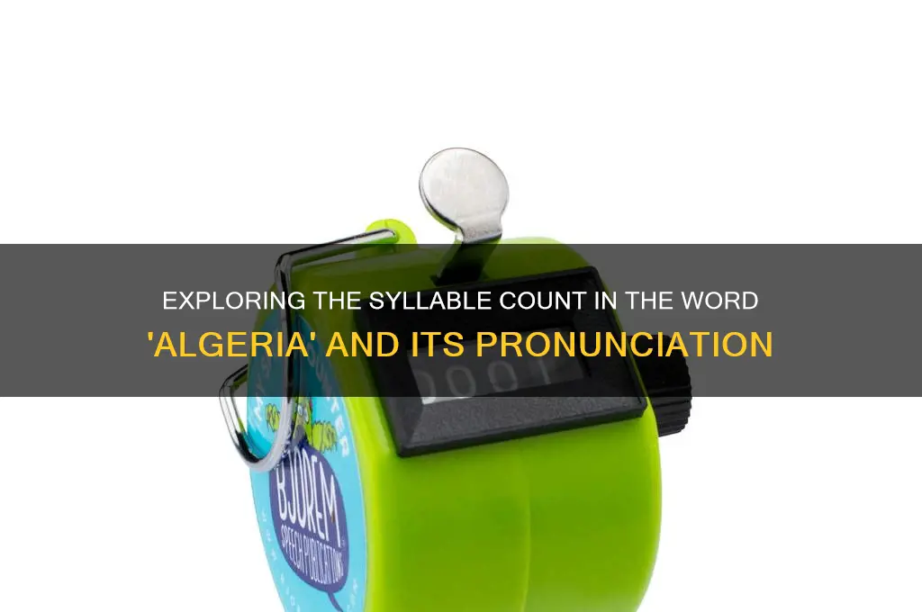 how many syllables in algeria