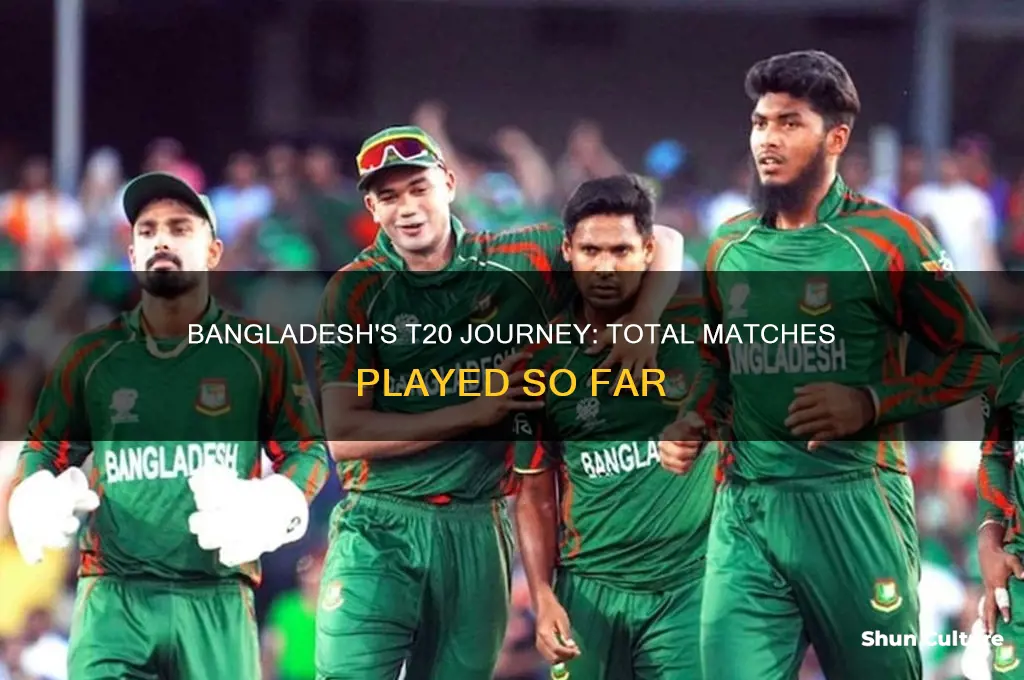 how many t20 matches played by bangladesh